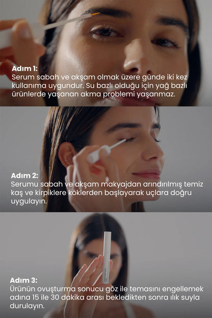 Cosmogenesis Labs Kaş Kirpik Güçlendirici Serum Su BazlıVegan (%1 BİOTİN- %1 PEPTİT)