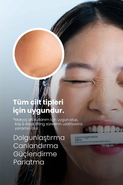 Cosmogenesis Labs Kaş Kirpik Güçlendirici Serum Su BazlıVegan (%1 BİOTİN- %1 PEPTİT)