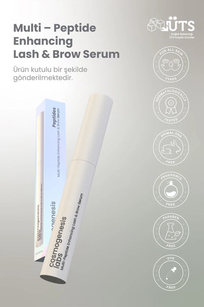 Cosmogenesis Labs Kaş Kirpik Güçlendirici Serum Su BazlıVegan (%1 BİOTİN- %1 PEPTİT)